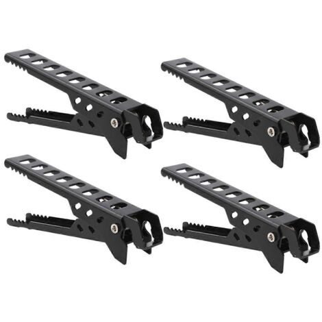 Accessoires de table anti-brûlure pour pique-nique en extérieur, pince noire (1/5)