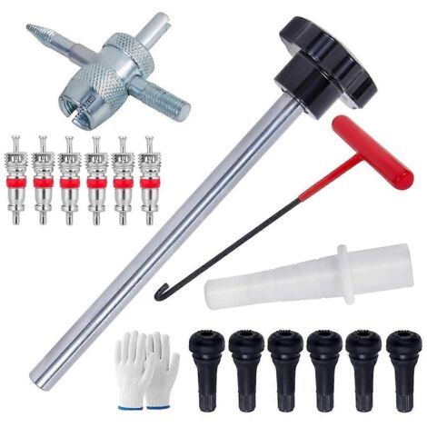 Kit d'outils pour valves de pneus, kit d'outils de changement rapide d'obus de valve de pneu (1/5)