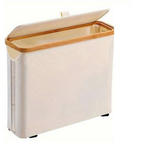 Poubelle à papier toilette pour salle de bain, B CreamyWhite (1/5)