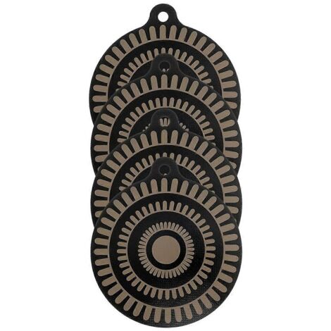 Lot de 4 tapis de protection isolants pour plaque à induction, 22 cm (1/5)