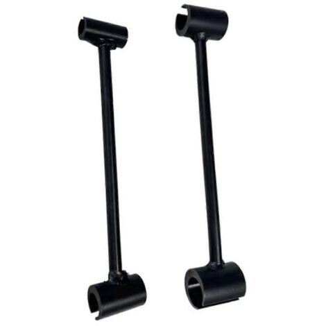Outil de réparation de charnières de porte, clé de réparation de charnières de porte, lot de 2, noir (1/5)