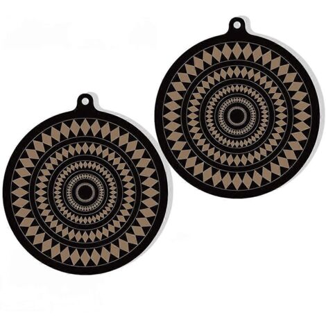 Lot de 2 tapis de protection thermochromiques en silicone pour plaques à induction (voir photo) (1/5)