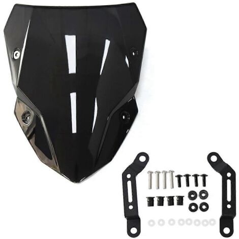 Déflecteurs de vent pour pare-brise de moto noir (1/5)