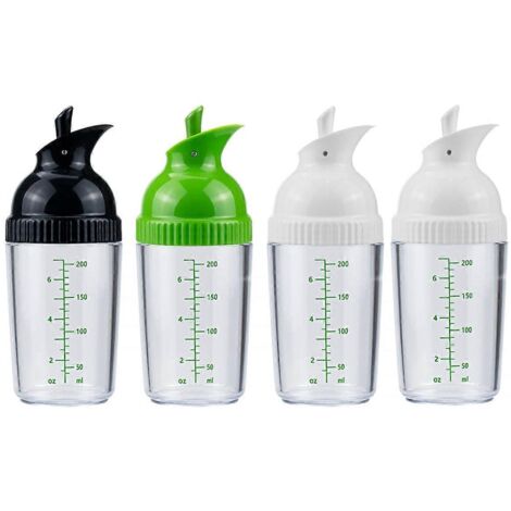 Lot de 4 shakers à vinaigrette, bouteilles mélangeurs pour vinaigrette (voir photo) (1/5)