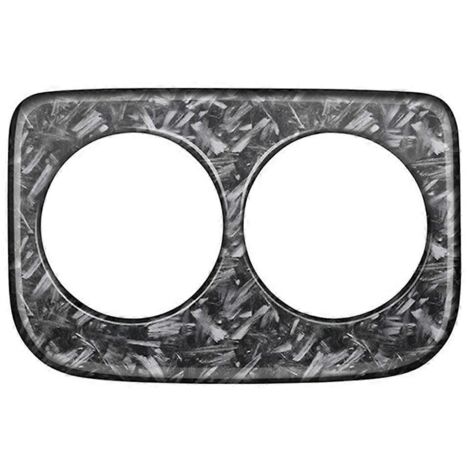 Autocollant de garniture pour porte-gobelet d'accoudoir arrière de voiture pour conduite à gauche, motif forgé (1/5)