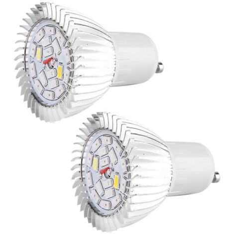 Lot de 2 lampes de croissance pour plantes, spectre complet LED 85-265 V, 18 W (1/5)