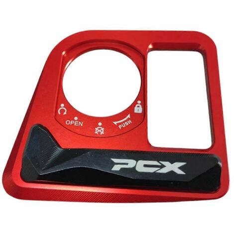 Cache de protection pour serrure électrique de porte de moto, interrupteur à clé rouge (1/5)
