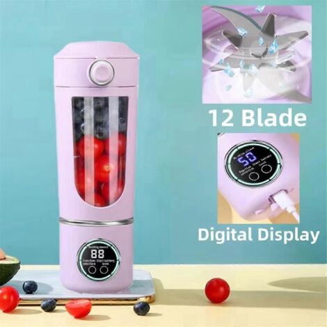Blender portable pour jus, milkshakes et smoothies 700 ml violet (1/5)