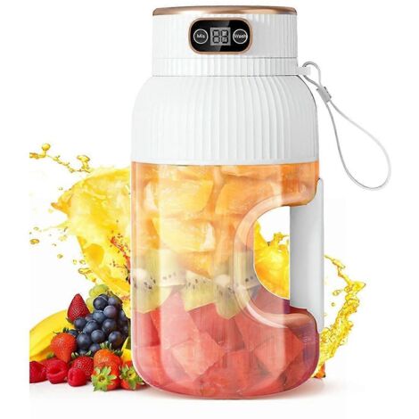 Blender-extracteur de jus portable, gobelet multifonction de 1,2 L (40 oz), blanc (1/5)
