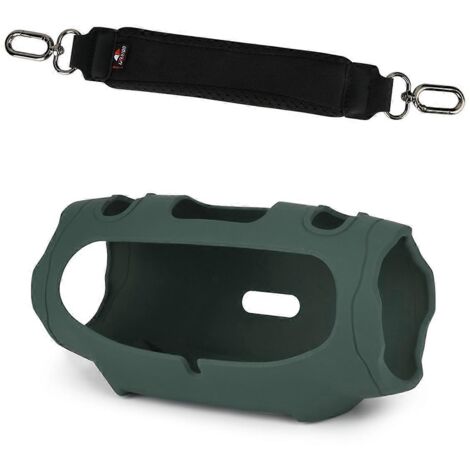 Étui de protection en silicone pour enceinte portable, vert foncé (1/5)