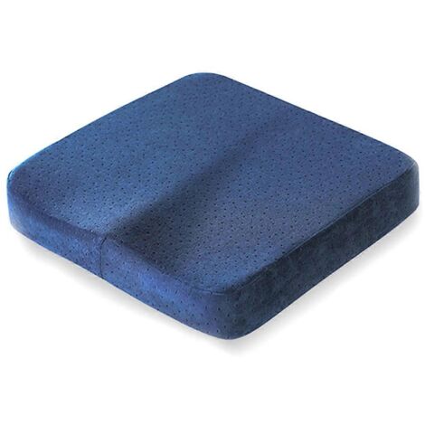 Coussin ergonomique en mousse à mémoire de forme pour bureau, voiture ou siège de bureau, bleu marine (1/5)
