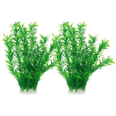 Aménagement paysager d'aquarium, plantes aquatiques, décoration d'aquarium, saule vert (1/5)