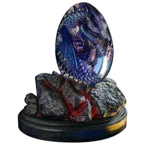 Œuf de dragon en résine transparente, cristal de rêve lumineux, poli à la main (comme sur la photo) (1/5)