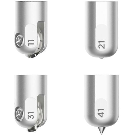 pointes ondulées pour gravure et débossage (argent) (1/5)