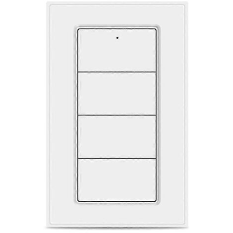 Interrupteur sans fil Zigbee Tuya à 4 voies avec contrôle intelligent via l'application Smart Life (Blanc) (1/5)