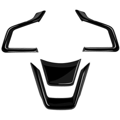 Autocollant de protection pour volant de voiture noir brillant (1/5)