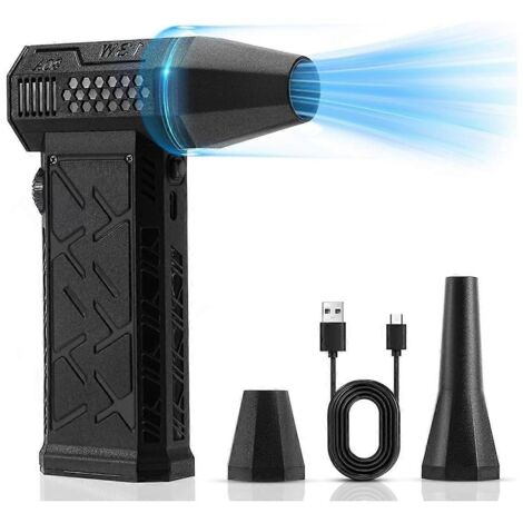 Dépoussiéreur à air comprimé 200 W, 130 000 tr/min, petit modèle électrique noir (1/5)