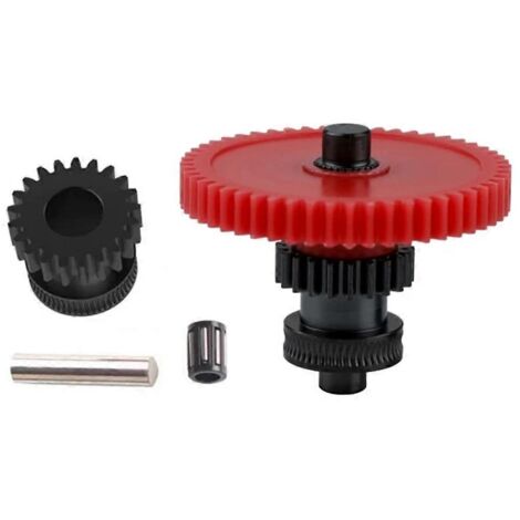 Ensemble d'engrenages d'extrudeuse en acier trempé pour NeptuneBlack Red (1/5)