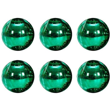 Boules de Noël lumineuses décoratives pour sapin de Noël, 8 cm, lot de 6, vertes (1/5)