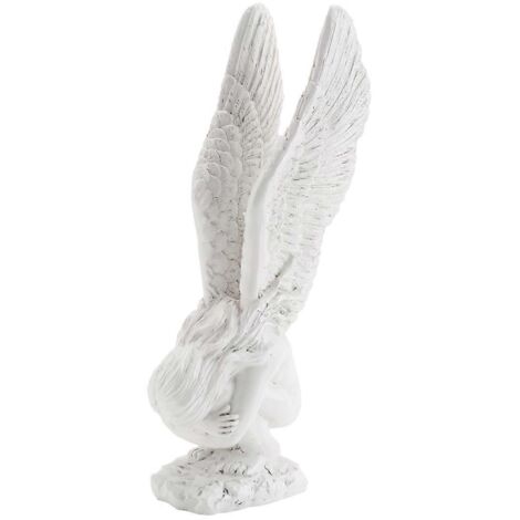 Statuette en résine d'anges blancs, adorable sculpture d'ange - Modèle présenté (1/5)