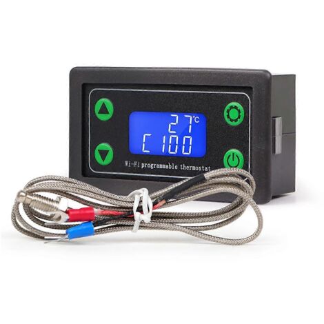Thermostat programmable numérique Tuya WIFI haute température (voir illustration) (1/5)