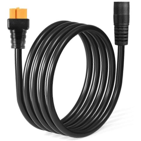 Câble de charge pour panneau solaire 14AWG DC8mm femelle DC7909 vers XT60 femelle noir (1/5)