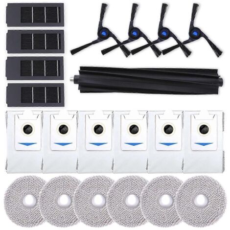 Pour balai à franges X2 Omni Main Side Brush Filter, sac à poussière (comme illustré) (1/5)