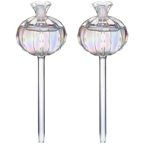 Bulbes d'arrosage automatique en verre en forme de goutteur pour plantes à fleurs (voir photo) (1/5)
