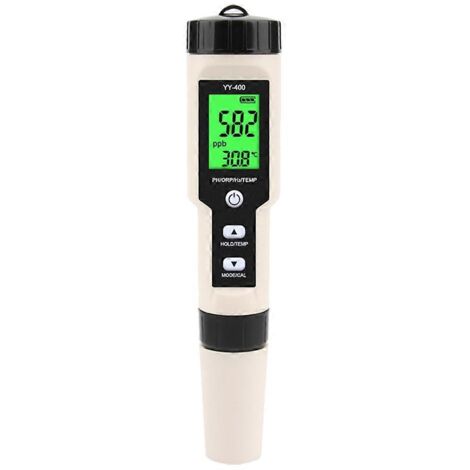 Testeur numérique 4 en 1 YY-400 pH/ORP/H2 et TEM, rétroéclairage (voir image) (1/5)