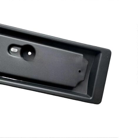 Support de plaque d'immatriculation avant pour plaques européennes, noir