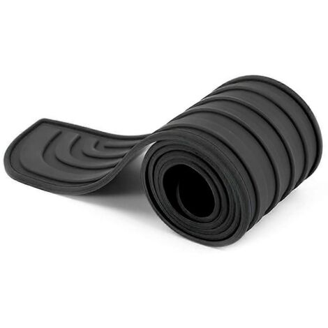 Protection de pare-chocs arrière de voiture, protection de pare-chocs universelle et flexible noire (1/5)