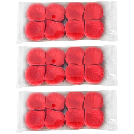 Pétales de rose, fleurs artificielles, pétales de rose rouges pour la décoration du lit et de la Saint-Valentin (1/5)