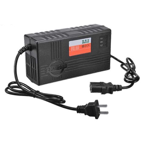 Chargeur de batterie moto 60 V 20 Ah avec affichage 6 LED pour roue de scooter, noir (1/5)