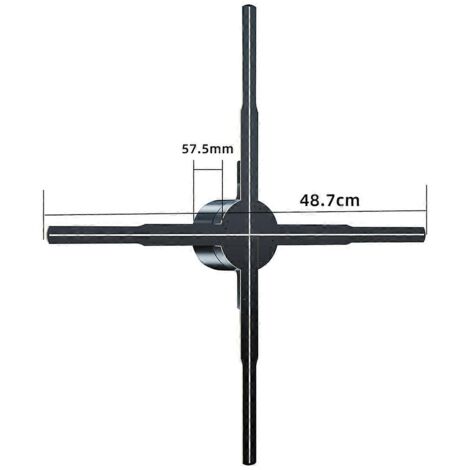 Projecteur holographique 3D WiFi 576 LED, contrôle par application, prise (voir image) (1/5)