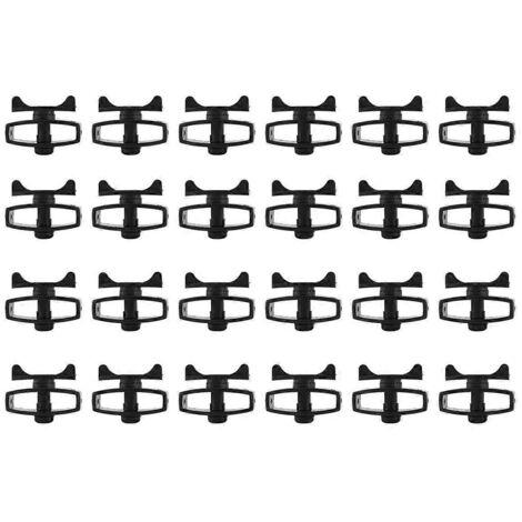Tendeur de fil de clôture électronique en plastique pour bétail, lot de 24, noir (1/5)