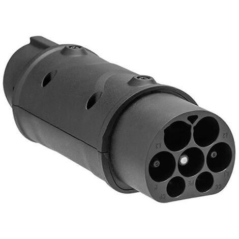 Adaptateur SAE 2 pièces pour voiture électrique, chargeur de véhicule électrique (noir) (1/5)
