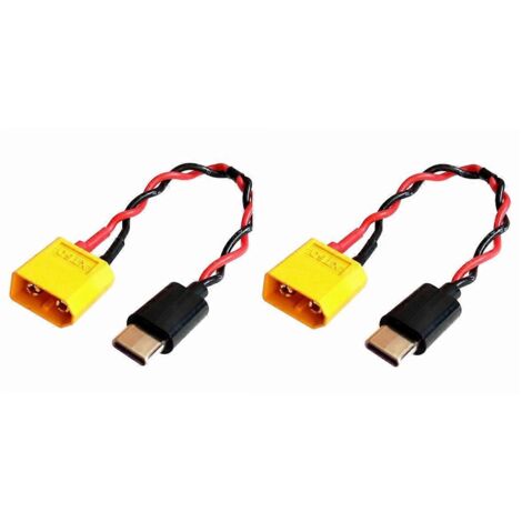 Câble de connexion d'alimentation XT60 vers USB-C (voir illustration) (1/5)