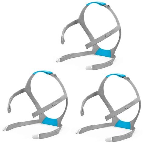 Lot de 3 sangles de rechange grises pour masque CPAP F30 (1/5)