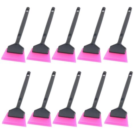 Lot de 10 raclettes à manche court pour vitres de voiture, pour le nettoyage des films adhésifs (voir photo)