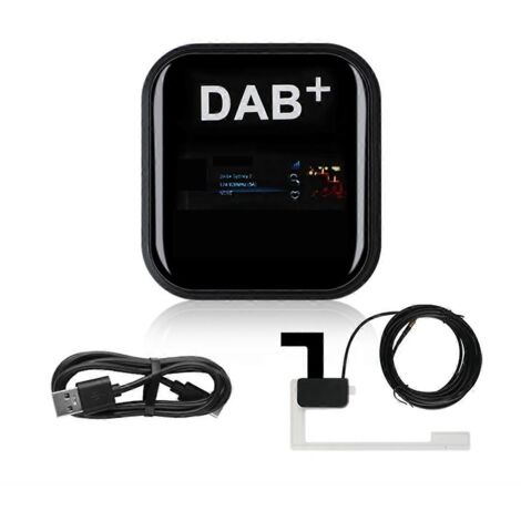 Antenne pour autoradio Android avec adaptateur USB et GPS stéréo noir (1/5)