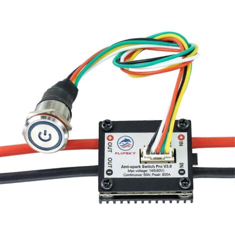 Interrupteur ESC Antispark Switch Pro V3.0 avec dissipateur thermique, noir (1/5)