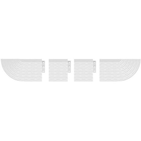 Kit de rampe de seuil de porte antidérapante blanche (1/5)