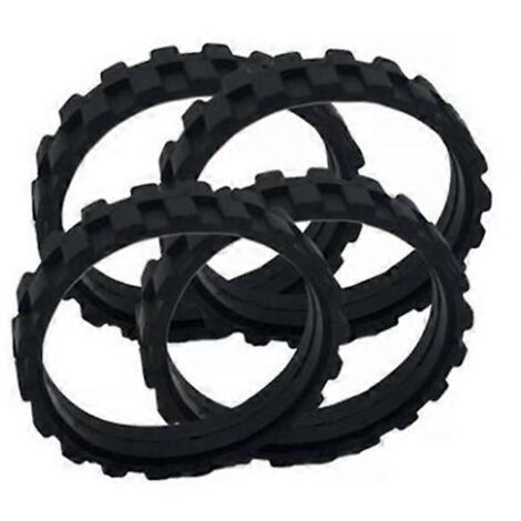 Lot de 4 pneus noirs pour robots 500, 600, 700 et 800 i7 et S9. (1/5)