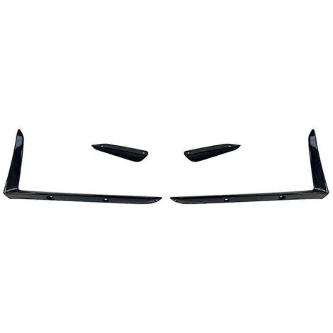 Ensemble de 4 baguettes de protection latérales avant noires (1/5)