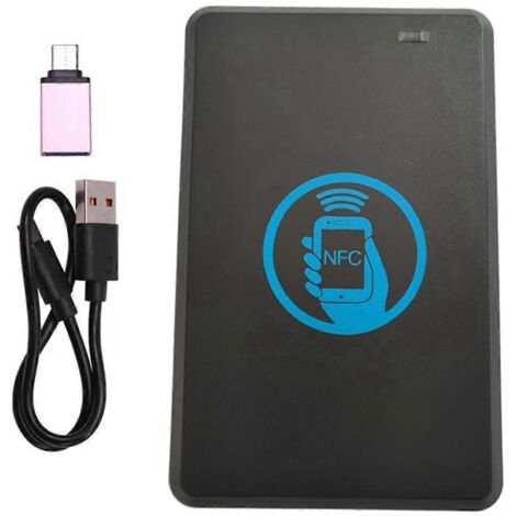 Copieur RFID double fréquence NFC Lecteur de cartes à puce à cryptage Noir (1/5)