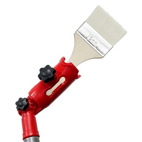 Rallonge de pinceau multi-angles rouge, outil de finition des bords de peinture rouge (1/5)