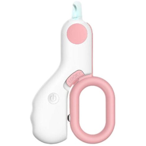 Coupe-ongles pour animaux avec lumière LED, coupe-ongles pour chat, ciseaux de beauté roses (1/5)