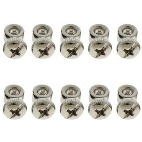 Kit de 10 vis réglables pour câble de remplacement de corde à sauter rapide (argenté)