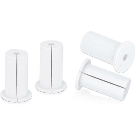 Lot de 4 passe-câbles muraux, œillets pour câbles de 2,5 cm (1 pouce), blancs (1/5)