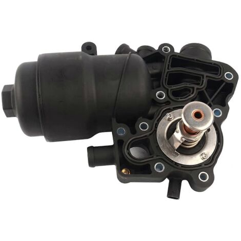 Boîtier de filtre à huile moteur 059115389P pour Audi A6, A7, A8 et Q5 (noir) (1/5)